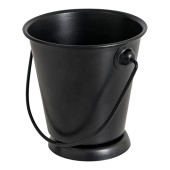EMGA Serveer emmer middel - zwart &Oslash; 9cm