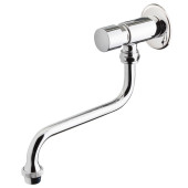 Gastro-inox fonteinkraan met waterbesparende drukknopbediening