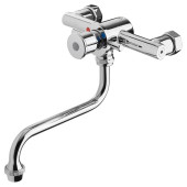 Gastro-inox mengkraan met waterbesparende drukknopbediening