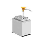 Kalando RVS dispenser met gele drukknopbediening - 1,9L