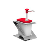 Kalando kunststof dispenser met rode drukknopbediening 1,9 liter