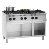 Bartscher 6-pits gaskooktafel MFGO 7060 met open onderbouw - 1582101