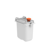 Kalando opslag container met deksel voorzien van oranje knop, 1,9L