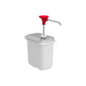 Kalando saus dispencer met rode knop 1,9L