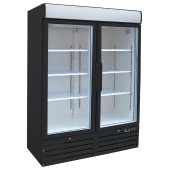 Gastro-Inox zwart stalen display koeling - 1200L - 204.222