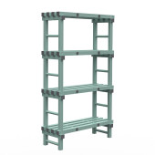 Rea eurostelling 4 schappen 1000(l)x400(d)x1750(h)mm