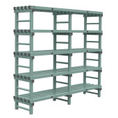 Rea eurostelling 5 schappen 2000(l)x500(d)x1850(h)mm
