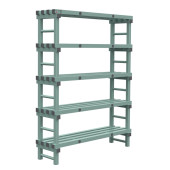 Rea eurostelling 5 schappen 1400(l)x400(d)x1850(h)mm