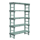 Rea eurostelling 5 schappen 1200(l)x400(d)x1850(h)mm