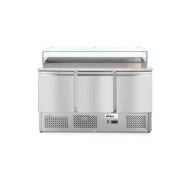 Hendi pizzawerkbank - 3 deurs - 380 liter