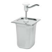 Kalando GN1/6 dispenser met witte drukknopbediening - 3L