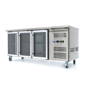 Maxima Koelwerkbank - 180 cm - 3 Glazen Deuren