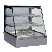 Gastro-Inox SnacksToGo warmhoudvitrine 2x GN1/1, waterlade achterzijde