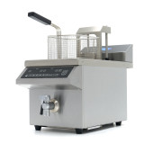 Maxima Frituurpan - 8 L - 1 Mand - Liftsysteem - met Tapkraan
