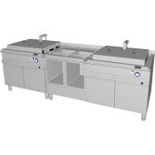 2x MKN friteuse K&Ouml;LN met FrySafe, 32 kW, uitschepsysteem midden