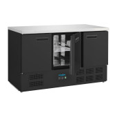 Polar G-Series 3-deurs koelwerkbank zwart - 400 liter - PG023