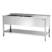 Bartscher Spoeltafel 700,B1800 2 bakken links