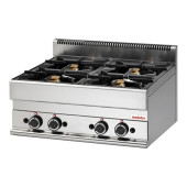 Modular 650 Gas 4-pits kooktafel - topunit