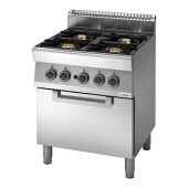 Modular Gas 4-pits fornuis - gas oven