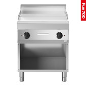 Modular Fun 700 elektrische bakplaat 700 mm glad chroom open
