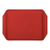 Caterchef Kunststof dienblad met grepen - rood - 43x30 cm