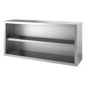 Gastro-inox open RVS wandkast 1000(l)x400(d)x660(h)mm