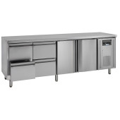 NordCap COOL-LINE koelwerkbank KTM 4 - 2T 4Z GN 1/1 - 336L