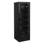 NordCap koelkast met glazen deur KU 385 G II BLACK