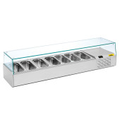 NordCap pizzakoelwerktafel opzetstuk koelvitrine A 1795-1/1