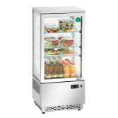 Bartscher Minikoelvitrine 78L, edelstaal BS