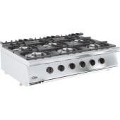 Combisteel Base 700 gaskooktafel 6 branders 6x 6,5kW tafelmodel