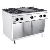 Combisteel Base 700 Doorkookplaat Gas 4 Branders, 4x 6,5kW