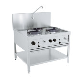 Combisteel Gas woktafel 2x17kw + 1x9kw