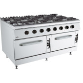 Base 900 gasfornuis 8 branders met gasoven