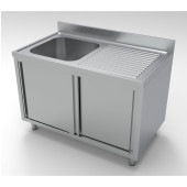 Combisteel 700 spoeltafel schuifdeuren 1 links 1200