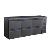 Combisteel Barkoeler zwart 6 laden