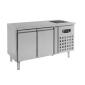 Combisteel 700 koelwerkbank spoelbak 2 deuren
