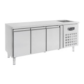 Combisteel 700 koelwerkbank spoelbak 3 deuren