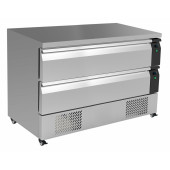 Combisteel Koel/vrieswerkbank, 2 lade 6x 1/1gn