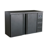Combisteel Barcooler zwart 2 deurs 350 liter