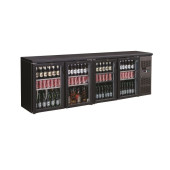 Combisteel barkoeler zwart 4 deuren 698 liter