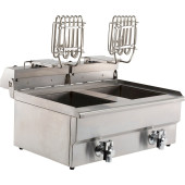 Combisteel Elektrische tafelfriteuse 2x 10 liter