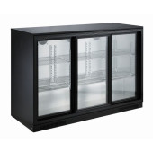 Combisteel Barkoeler zwart 3 schuifdeuren 298 liter