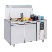 Combisteel saladette 2 deuren 3x 1/1 gn pan