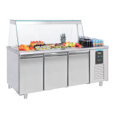 Combisteel Pro Line 3-deurs saladette - 4x 1/1 GN