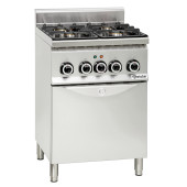 Bartscher Gasfornuis 600, B600, 4-pits, EO