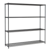 Combisteel stelling 4 levels 1800 zwart demontabel