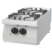 Maxima Heavy Duty Kookplaat - 2 Pitten - Enkel - 70 cm Diep - 13.5 kW - Gas