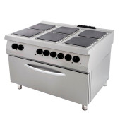 Maxima Premium Fornuis - 6 Pitten - Driecdubbel - 90 cm Diep - incl. Brede Oven - Elektrisch
