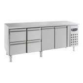 Combisteel 700 koelwerkbank 2drs 4 laden 553 Liter